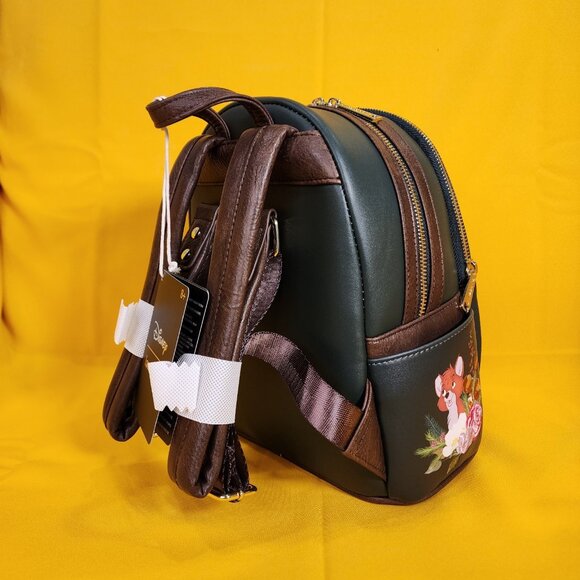Loungefly Disney The Fox and The Hound Copper & Todd Floral Mini Backpack NEW - Picture 6 of 13